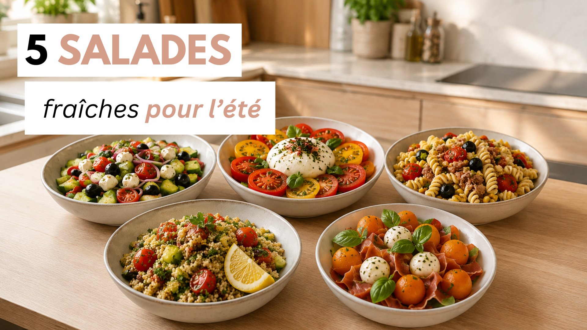 5 salades fraîches pour l'été : recettes simples et rapides