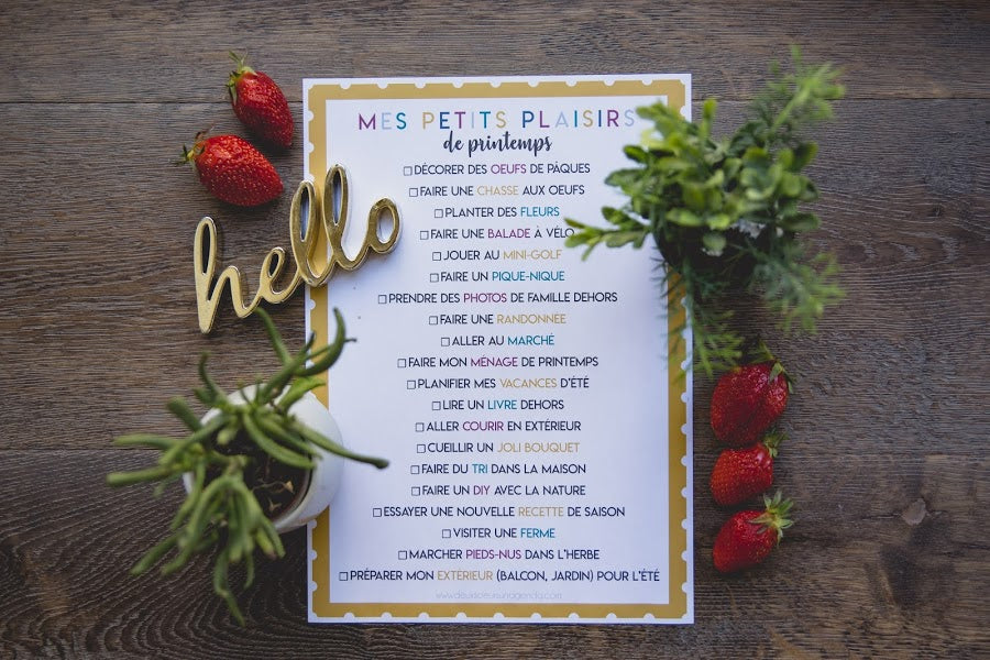 Mes 20 petits plaisirs de printemps