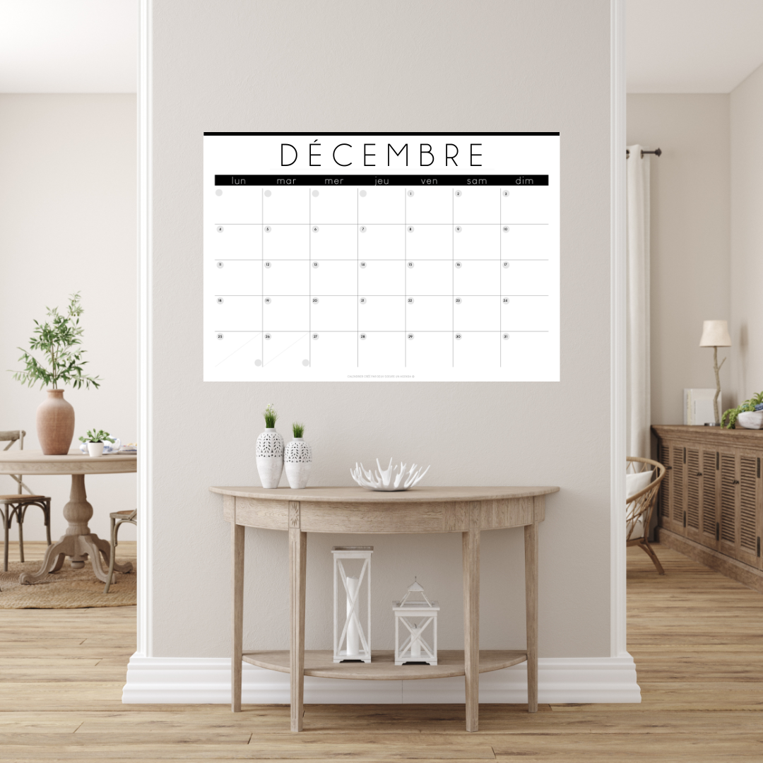 Calendrier Mural Géant Papier