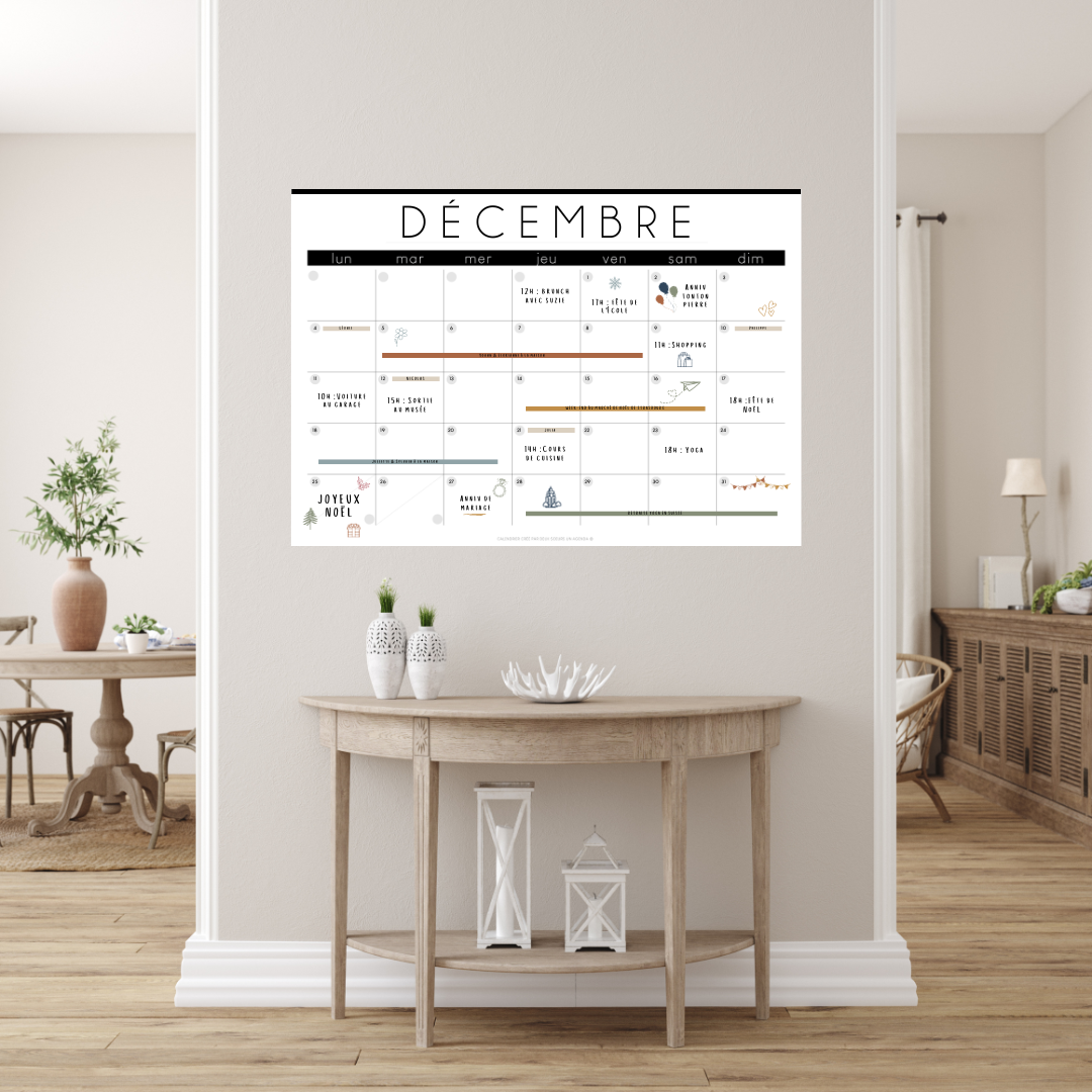 Calendrier Mural Géant Papier