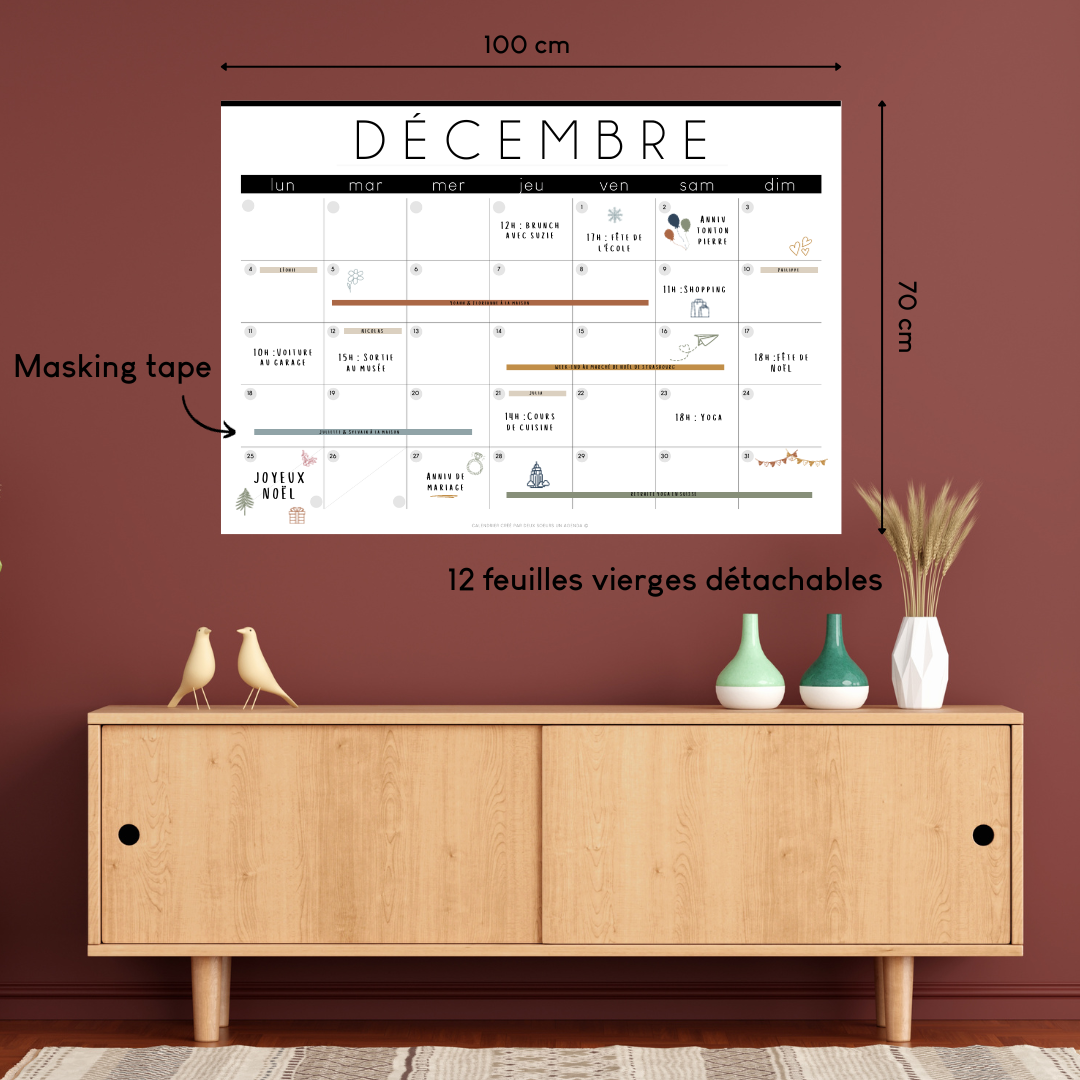Calendrier Mural Géant Papier